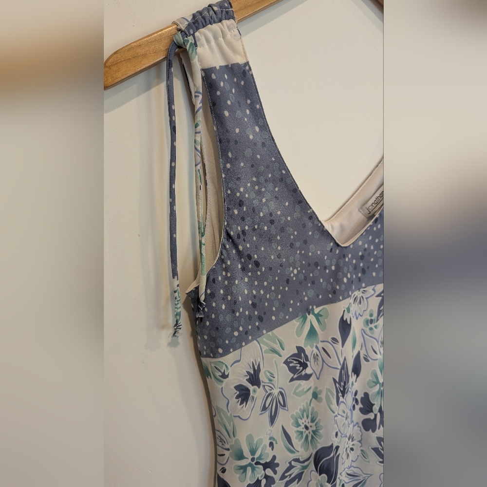 Jonathan Martin Blue Polka Dot Dress - Picture 4 of 6